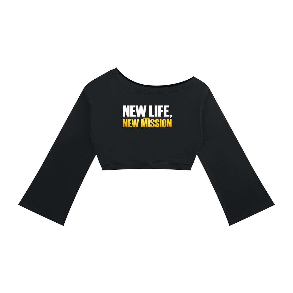 NEW LIFE, NEW MISSION — Women’s Off-Shoulder Sweatshirt