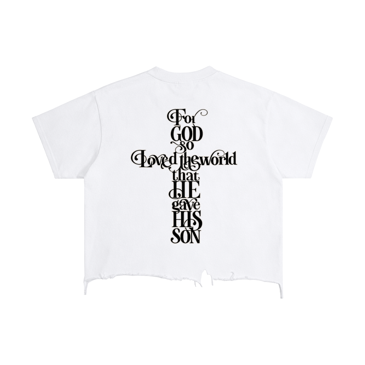 GOD GOT ME — Vintage Wash Boxy Distressed Hem Tee