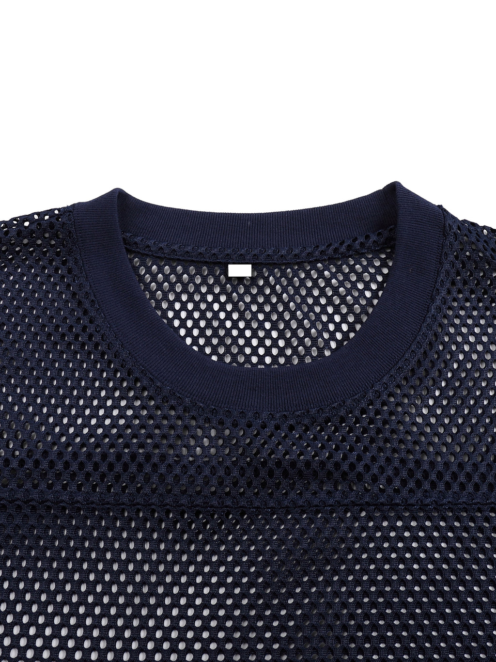 I WANT THE OVERFLOW — See-Through Boxy Net T-Shirt