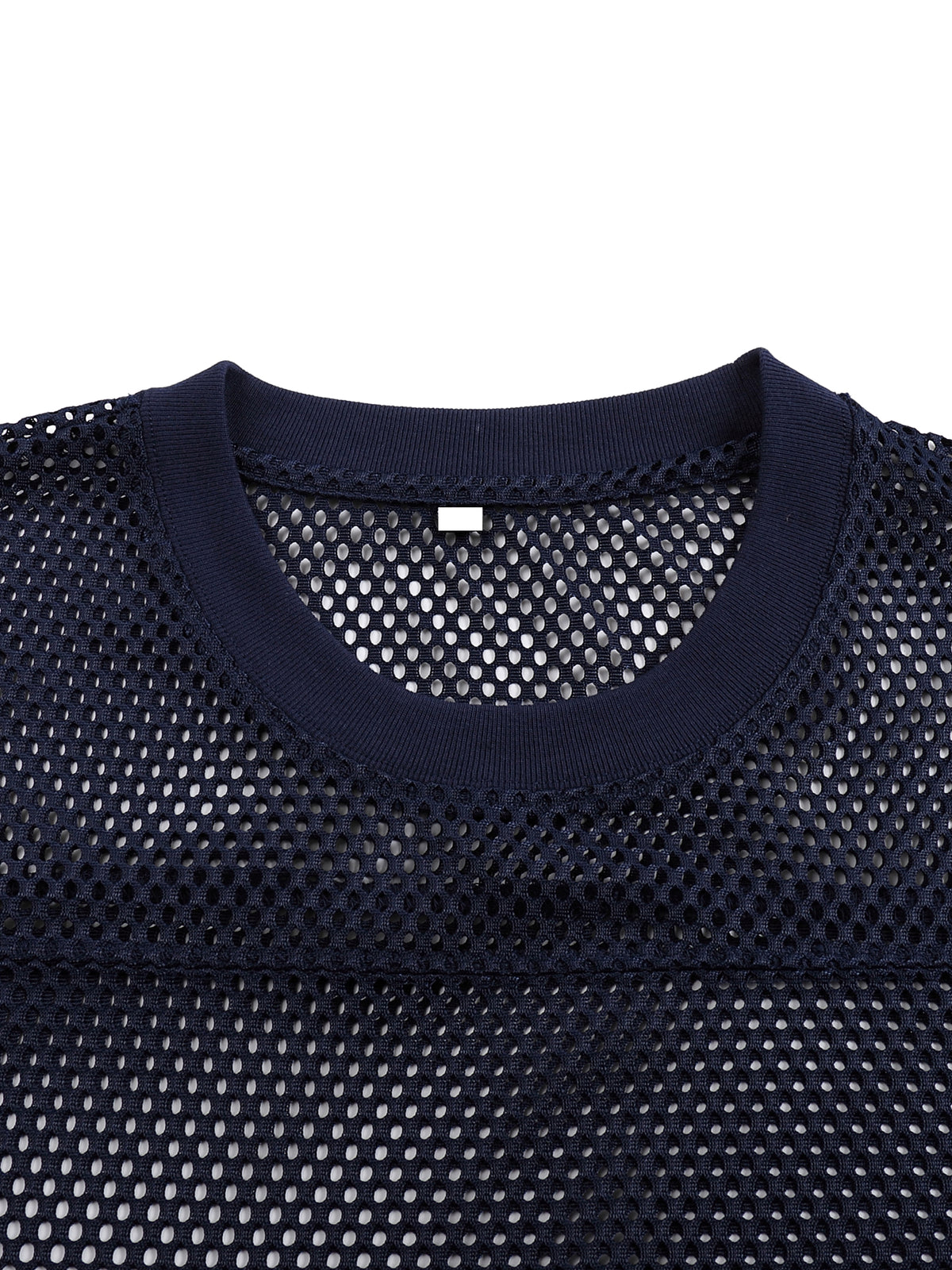 I WANT THE OVERFLOW — See-Through Boxy Net T-Shirt