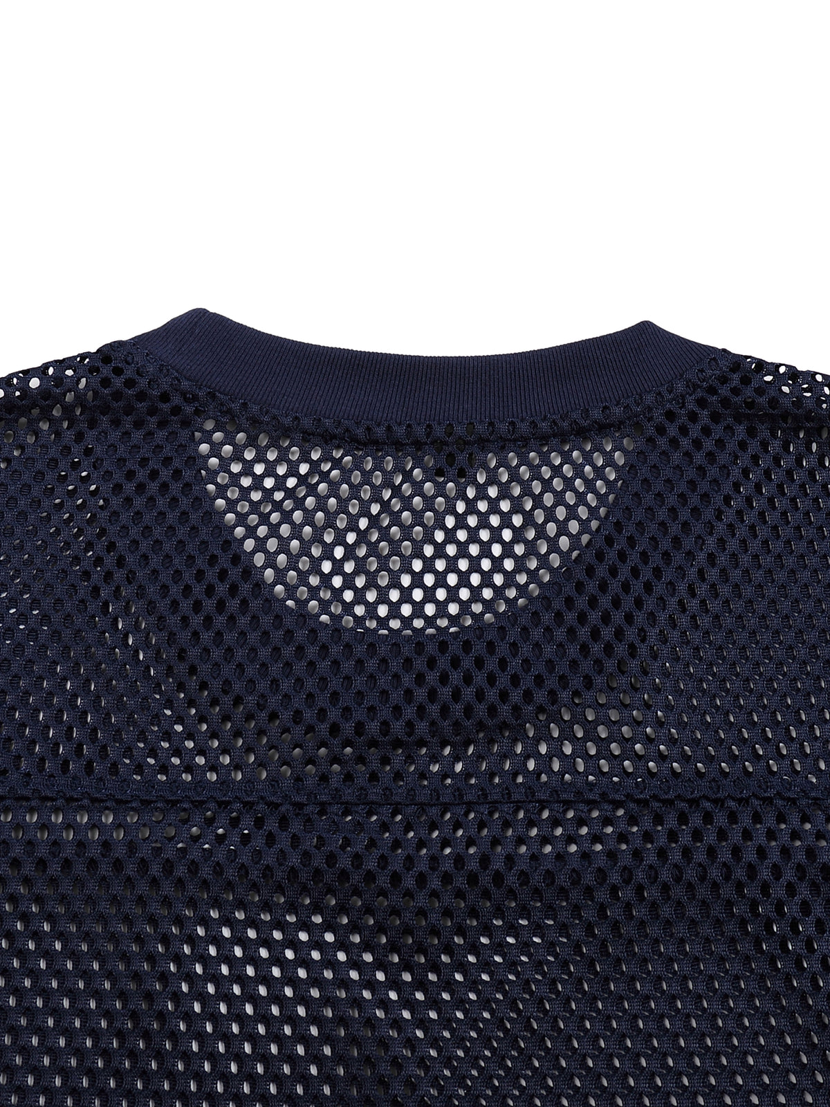 I WANT THE OVERFLOW — See-Through Boxy Net T-Shirt