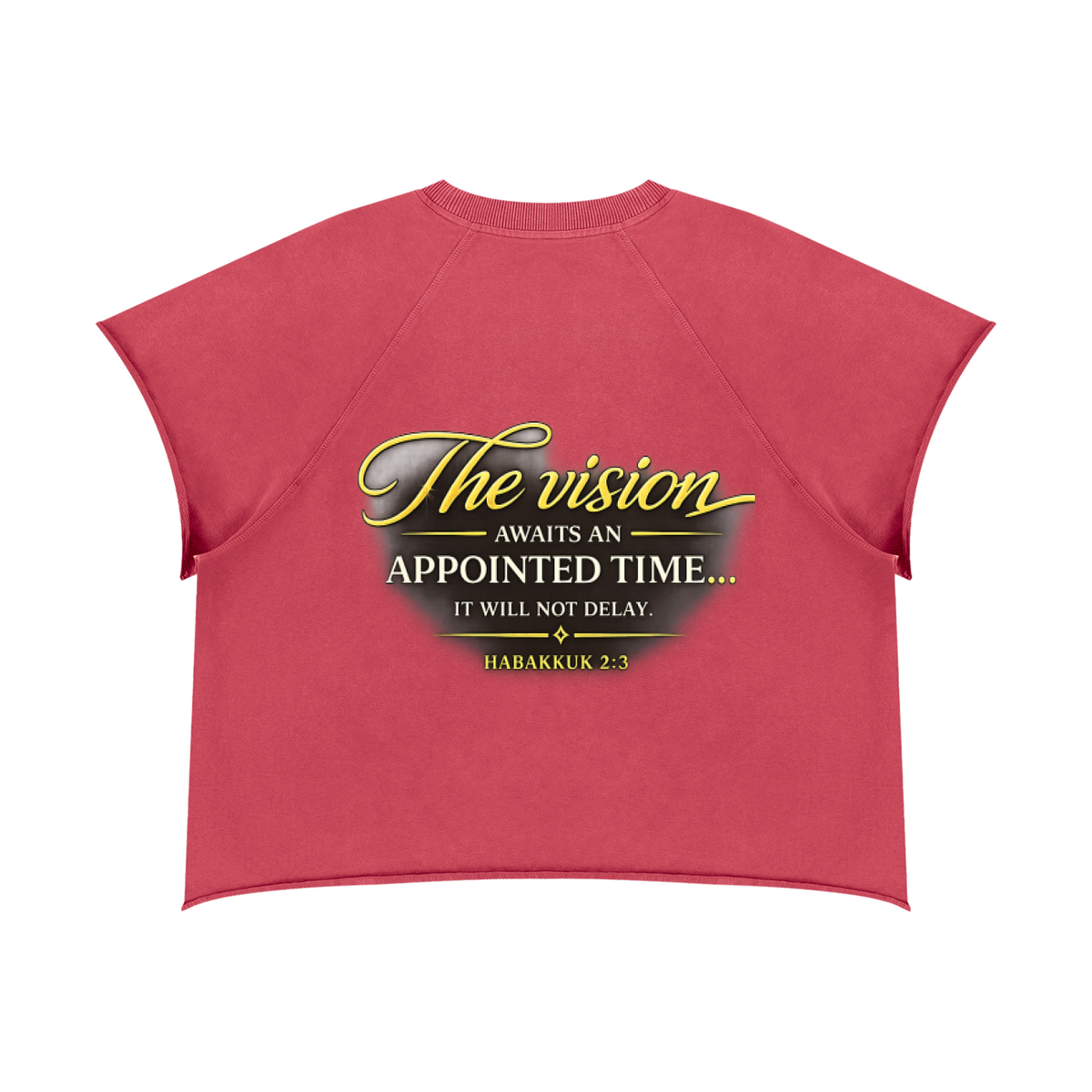 I TRUST GOD’S TIMING — Unisex Vintage Wash Raw Edge Boxy T-Shirt
