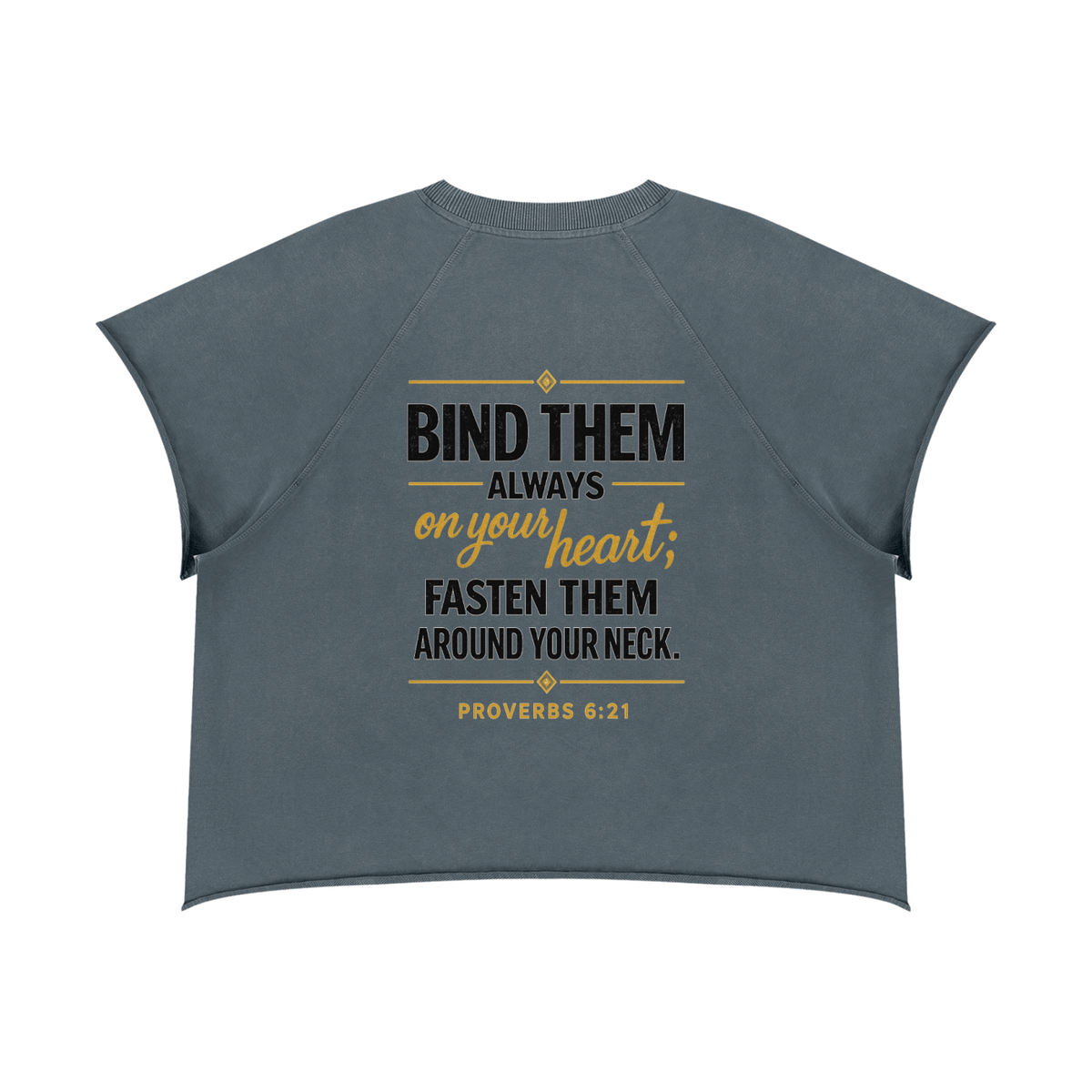 WEAR THE MESSAGE — Unisex Vintage Wash Boxy Raw Hem T-Shirt
