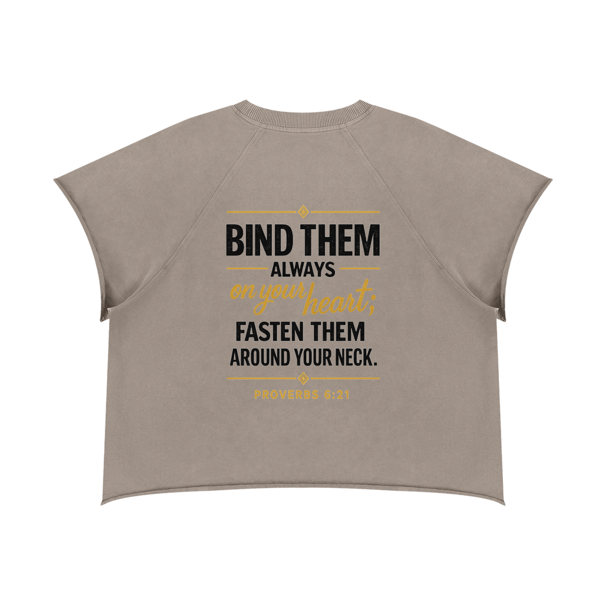 WEAR THE MESSAGE — Unisex Vintage Wash Boxy Raw Hem T-Shirt