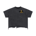 Worship is a Lifestyle - Vintage Wash Boxy Distressed Hem T-Shirt