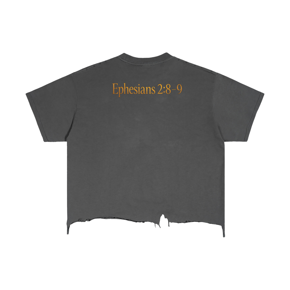 REDEEMED — Vintage Wash Boxy Distressed Hem Tee