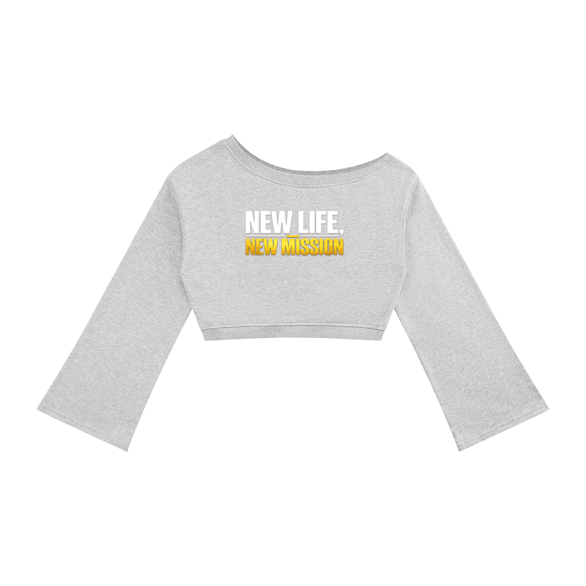 NEW LIFE, NEW MISSION — Women’s Off-Shoulder Sweatshirt